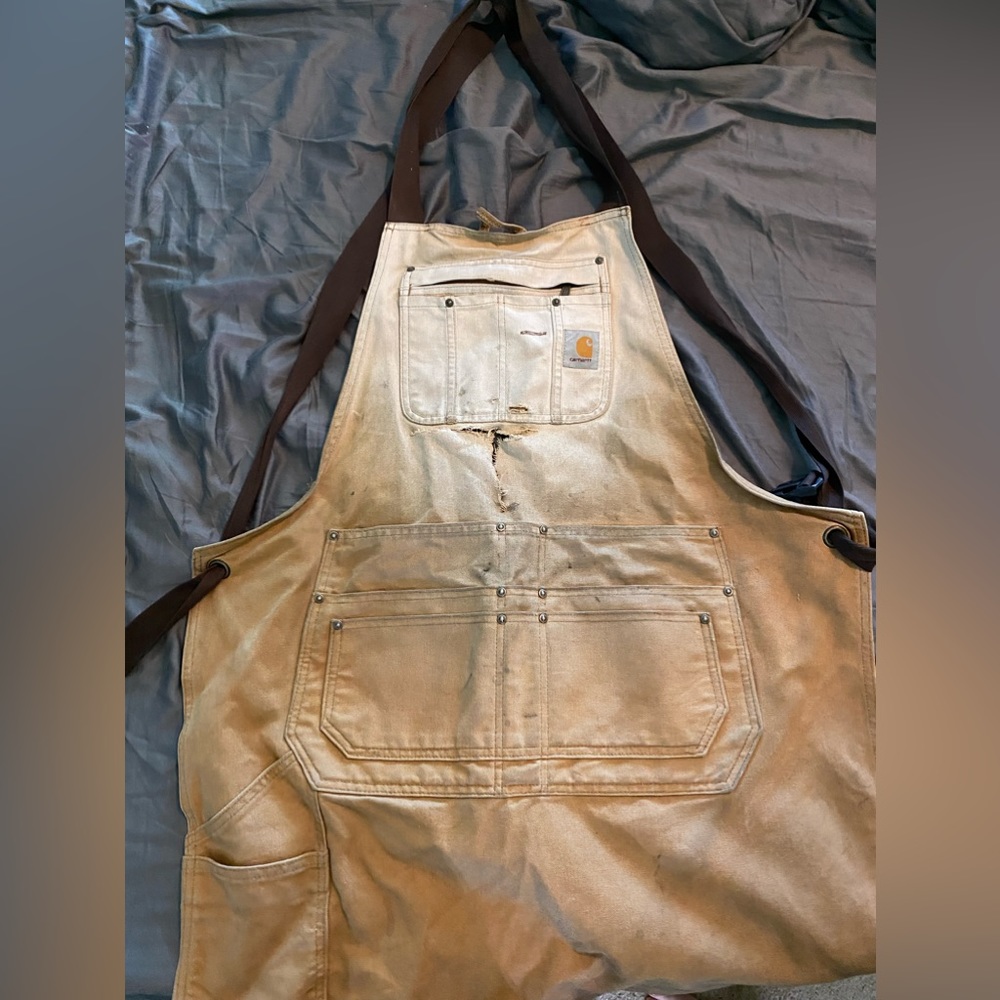 Ultra violet used Carhartt canvas welding Apron